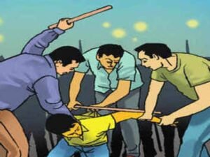 दुर्गा पंडाल में दलित युवक पर हमला लोहे के पंच से पीटने का आरोप